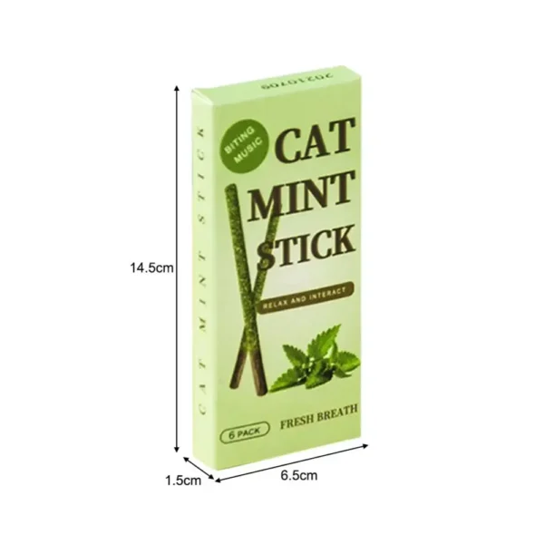 6pcs Natural Matatabi Cat Stick Mint Caught Bite Excited Rods Silvervine For Cat Teeth Cleaning Treating Pet Supply Cat Toys - Image 6